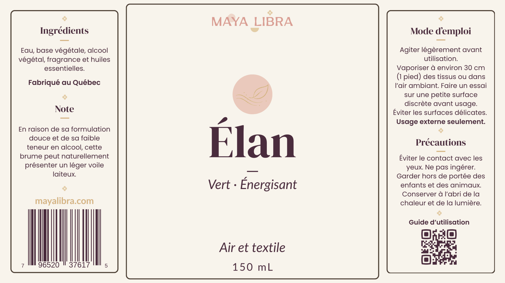 Élan - Brume Intérieure - 150ml - Maya Libra