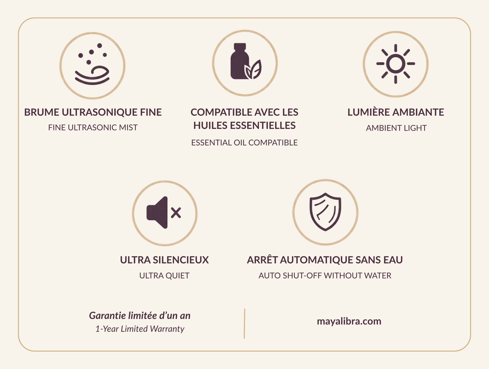 Diffuseur d'aromathérapie LUMA - Maya Libra