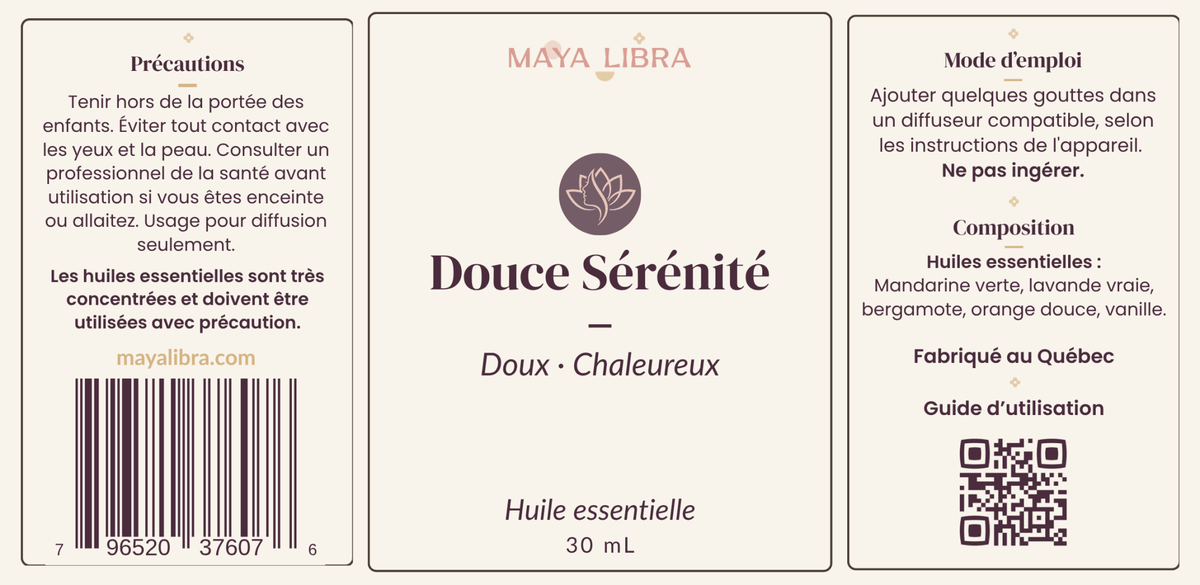 Douce Sérénité - Huile essentielle - Maya Libra