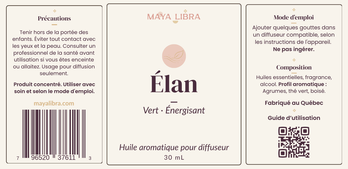 Élan - Huile Aromatique pour Diffuseurs - Maya Libra