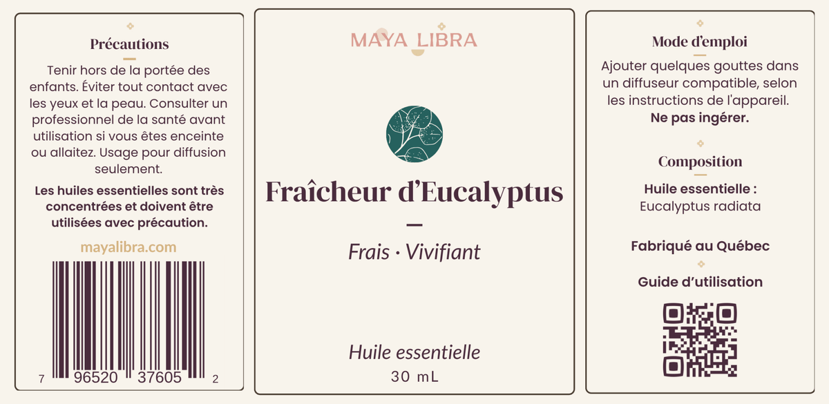 Fraîcheur d'Eucalyptus - Huile essentielle - Maya Libra
